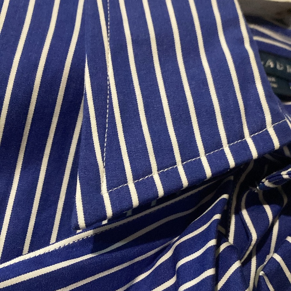 RALPH LAUREN
Blue and White Long Sleeve Keara Shirt NEW - Picture 12 of 14